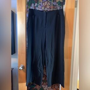 Women’s black wide legged black dress pants size 14.